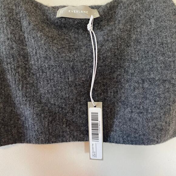 NWT Everlane The Cozy-Stretch Tank Wool In Dark Gray Size L - Picture 3 of 5